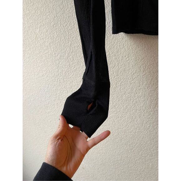 NWT free people movement ribbed cropped hoodie size small - Picture 2 of 7